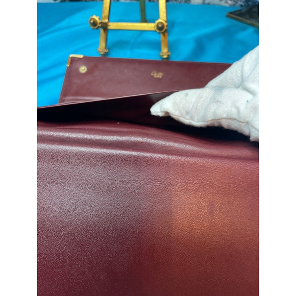 Cartier Burgundy Leather Wallet full size beautiful - Picture 10 of 12